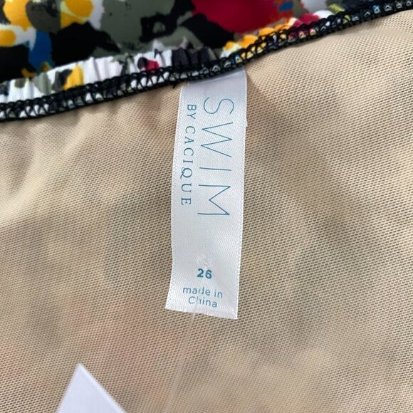 Swim By Cacique Swim Skirt Bottom Women's Size 26 Floral Multicolored NWT - Picture 9 of 11